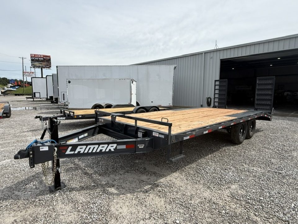 New Lamar Deck-Over 102x20 14K W/ 4' Dovetail & Stand Up Ramps