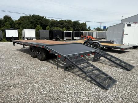 New Lamar Deck-Over 102x20 14K W/ 4' Dovetail & Stand Up Ramps
