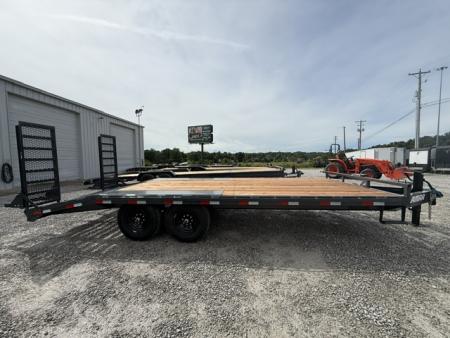 New Lamar Deck-Over 102x20 14K W/ 4' Dovetail & Stand Up Ramps