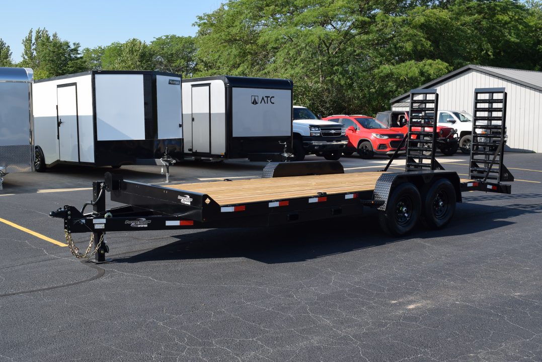 New BND Trailers 7x20 14K Equipment Trailer with Fork Holders