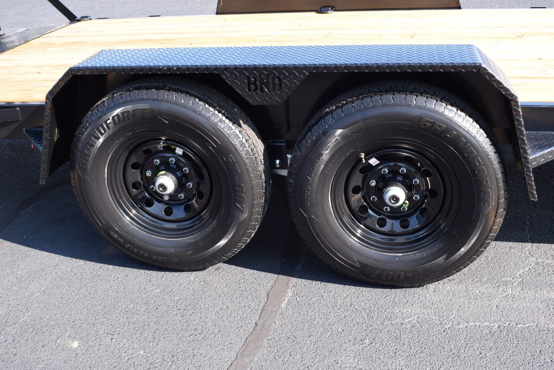 New BND Trailers 7x20 14K Equipment Trailer with Fork Holders