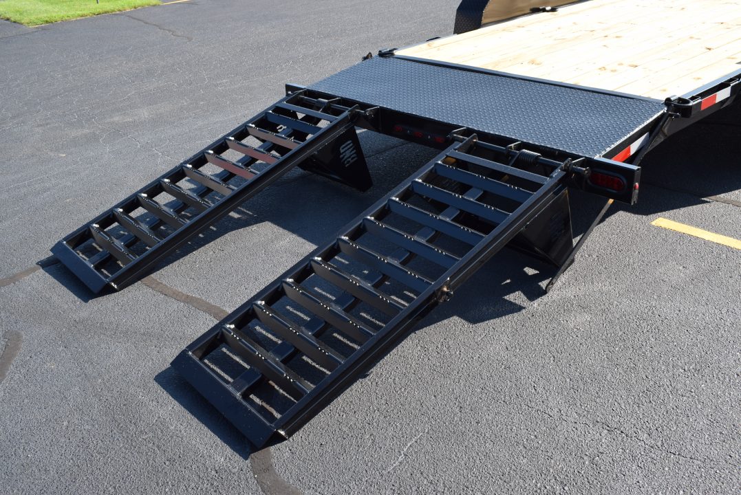 New BND Trailers 7x20 14K Equipment Trailer with Fork Holders