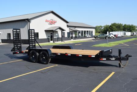 New BND Trailers 7x20 14K Equipment Trailer with Fork Holders