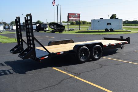 New BND Trailers 7x20 14K Equipment Trailer with Fork Holders