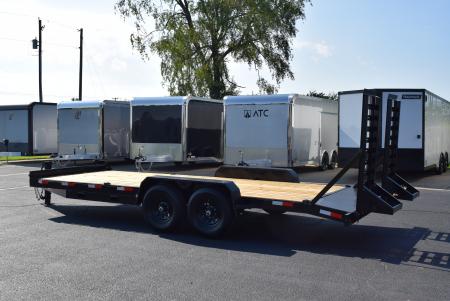 New BND Trailers 7x20 14K Equipment Trailer with Fork Holders