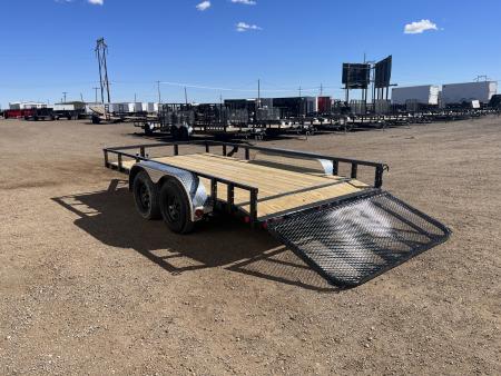New 2027 PJ 83"x14' Tandem Axle Utility Trailer - UL