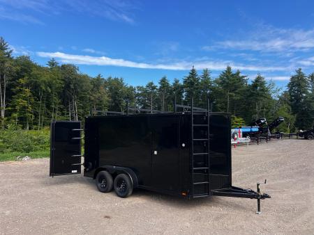 New 2027 Spartan 7X14 +2ft V-nose /7' interior height / .080 Polycore/ Contractor Package / Walkable-Roof/ Blackout Pack. - 7000GVW