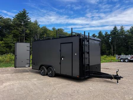 New 2027 Spartan 8.5x16 Flat Front / 30 Amp Elec. / Walkable Roof/ Contractor Package / Blackout Pack.- 7000GVW