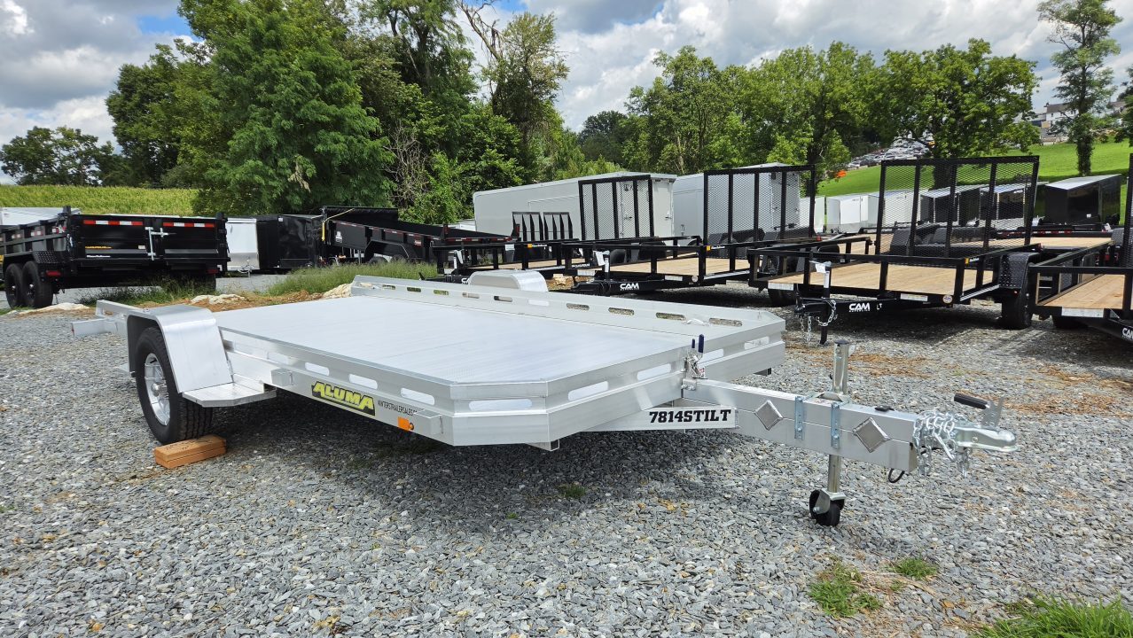New 2027 Aluma 78X14S TILT Utility Trailer