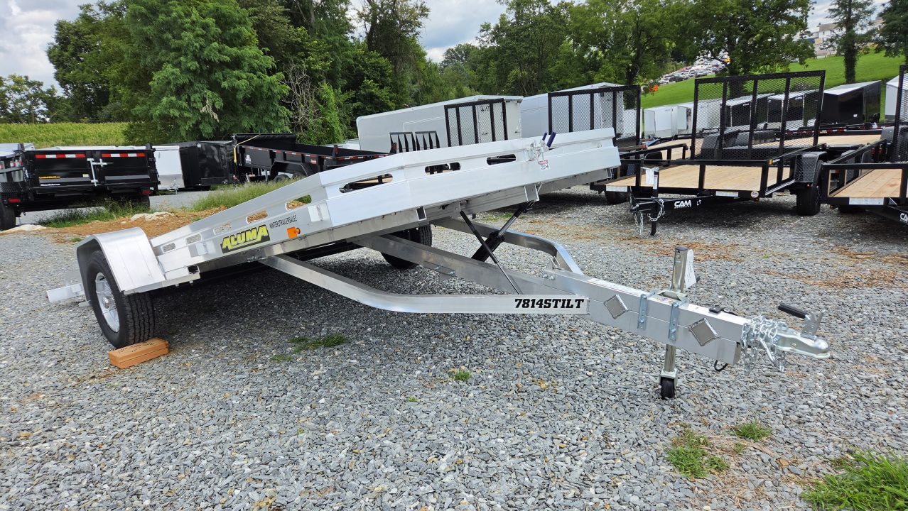 New 2027 Aluma 78X14S TILT Utility Trailer