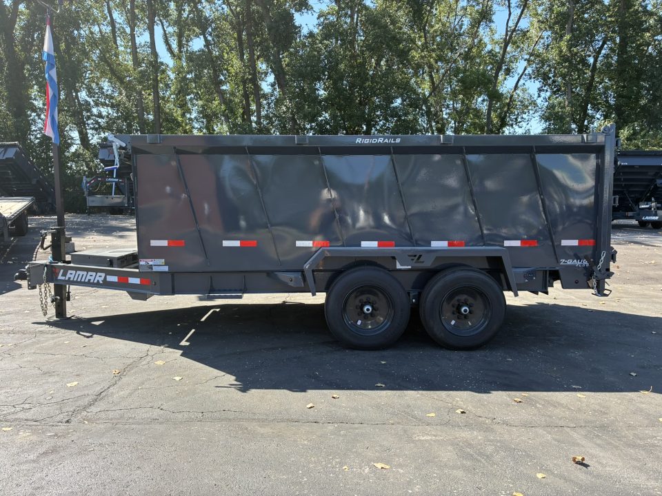 New 2027 Lamar Trailers 83"x14' -14K Telescopic Dump Trailer
