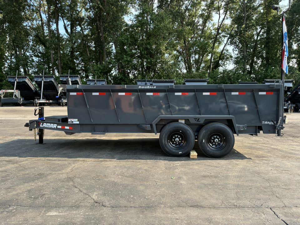 New 2027 Lamar Trailers 83"x16'-14K Telescopic Dump Trailer