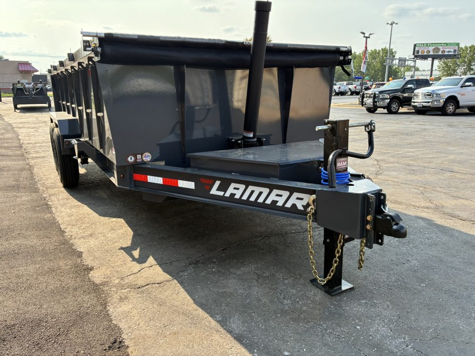 New 2027 Lamar Trailers 83"x16'-14K Telescopic Dump Trailer