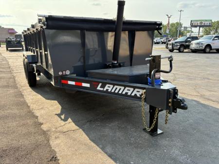 New 2027 Lamar Trailers 83"x16'-14K Telescopic Dump Trailer