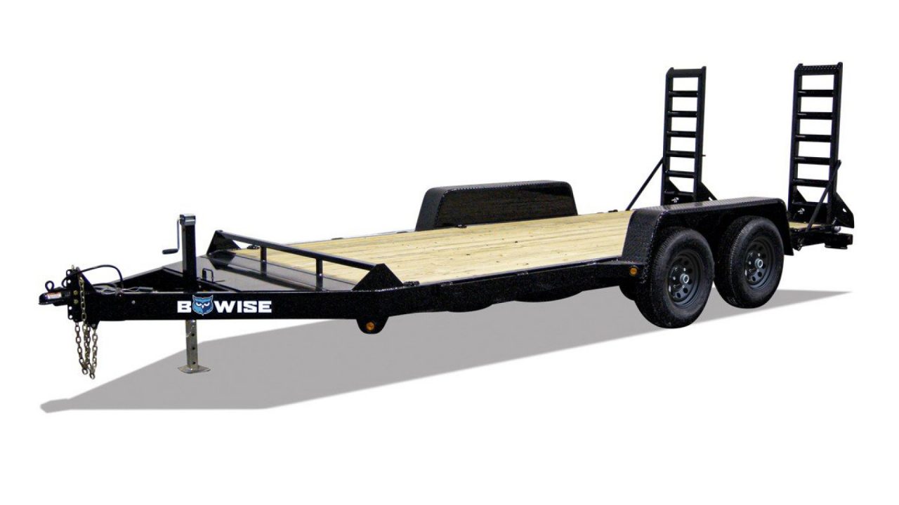 New 7 x 16 EH10 BWISE Implement Equipment Trailer 10k**HAMMERTONE BLACK