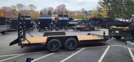New 7 x 16 EH10 BWISE Implement Equipment Trailer 10k**HAMMERTONE BLACK