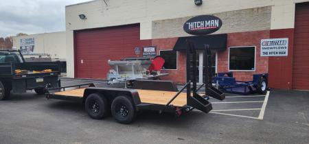 New 7 x 16 EH10 BWISE Implement Equipment Trailer 10k**HAMMERTONE BLACK