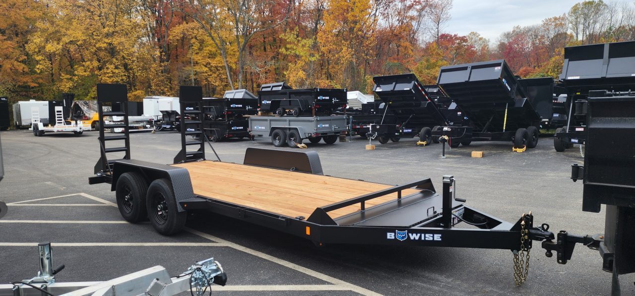 New 7 x 16 EH10 BWISE Implement Equipment Trailer 10k**HAMMERTONE BLACK