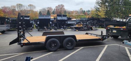 New 7 x 16 EH10 BWISE Implement Equipment Trailer 10k**HAMMERTONE BLACK