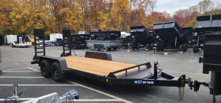New 7 x 16 EH10 BWISE Implement Equipment Trailer 10k**HAMMERTONE BLACK