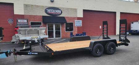 New 7 x 16 EH10 BWISE Implement Equipment Trailer 10k**HAMMERTONE BLACK