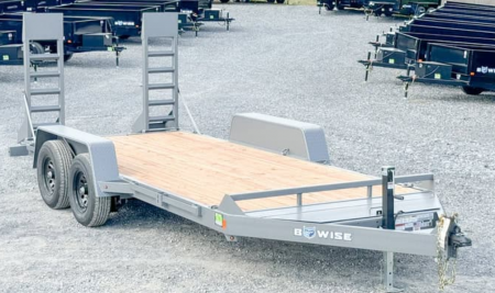 New 7 x 16 EH10 BWISE Implement Equipment Trailer 10k***HAMMERTONE GRAY