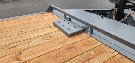 New 7 x 20 EF16 BWISE I-Beam Flat Deck Equipment Trailer 17.6k *Hammertone Gray**FULL WIDTH RAMPS