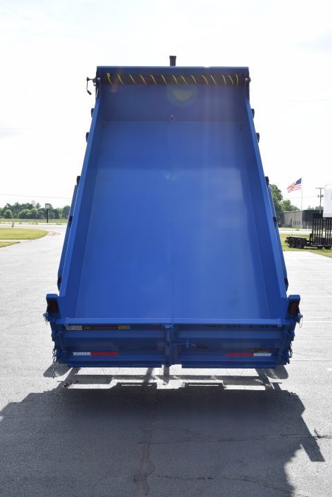 New GRIFFIN 7x14 14K DUMP TRAILER w/ TELESCOPING CYLINDER BLUE