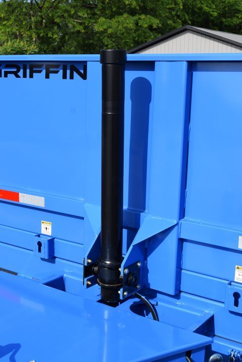 New GRIFFIN 7x14 14K DUMP TRAILER w/ TELESCOPING CYLINDER BLUE