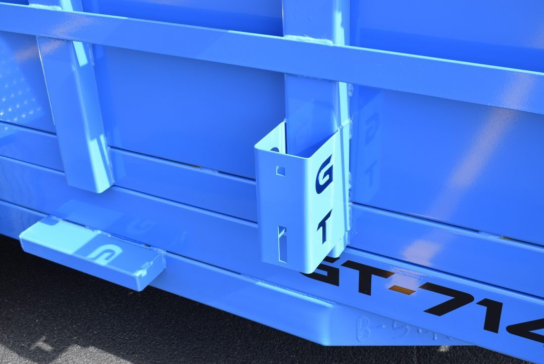 New GRIFFIN 7x14 14K DUMP TRAILER w/ TELESCOPING CYLINDER BLUE