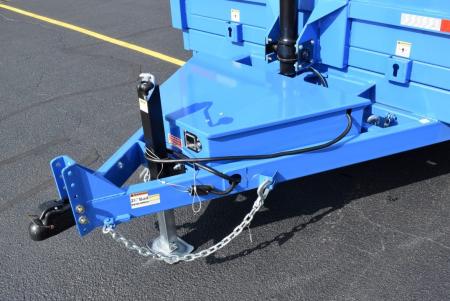 New GRIFFIN 7x14 14K DUMP TRAILER w/ TELESCOPING CYLINDER BLUE
