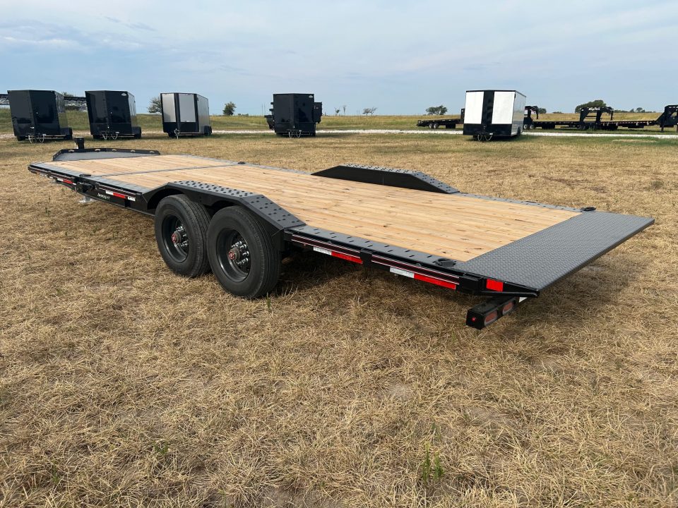 New 2027 Diamond C 102x24 Tandem 23K Pro Tilt w/ 6' Stationary Deck & Drive Over Fenders