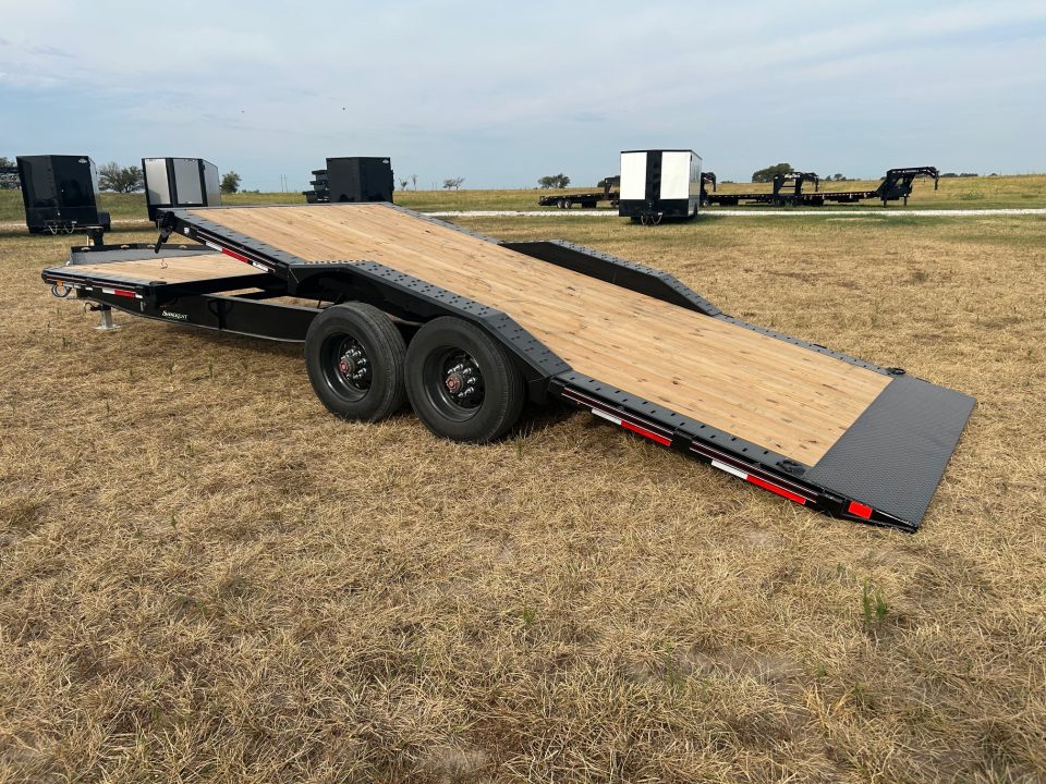 New 2027 Diamond C 102x24 Tandem 23K Pro Tilt w/ 6' Stationary Deck & Drive Over Fenders