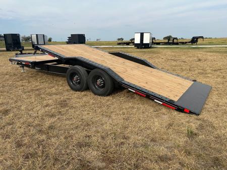 New 2027 Diamond C 102x24 Tandem 23K Pro Tilt w/ 6' Stationary Deck & Drive Over Fenders