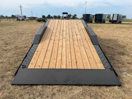 New 2027 Diamond C 102x24 Tandem 23K Pro Tilt w/ 6' Stationary Deck & Drive Over Fenders