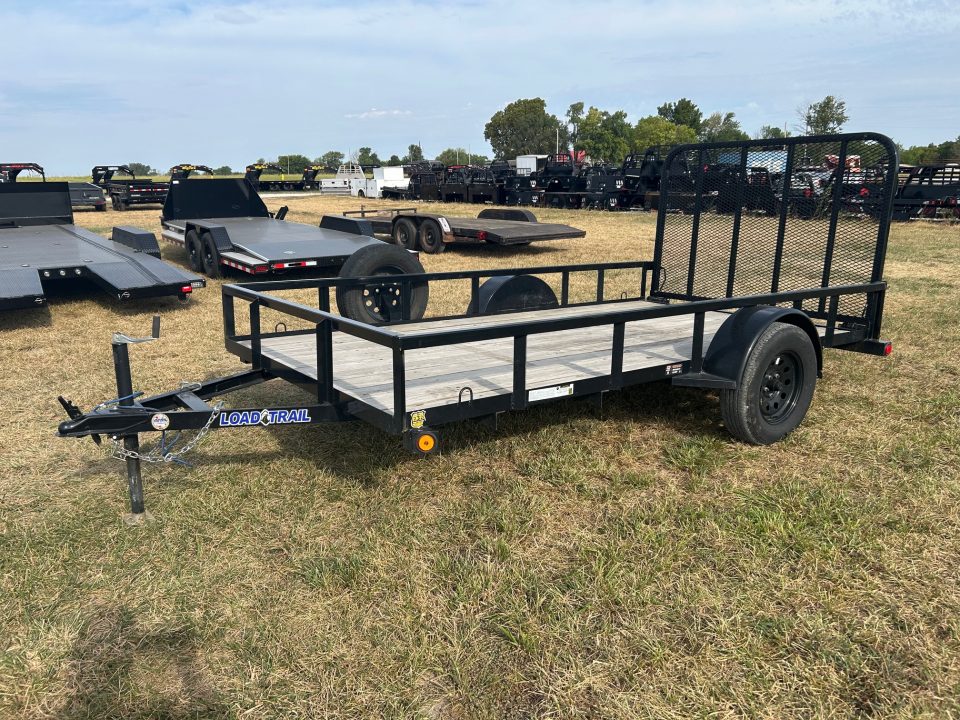 Used 2024 Load 77x12 Single Axle Utility w/ 4' Ramp Gate & Spare Tire