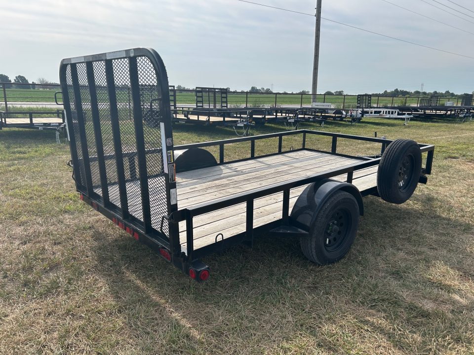 Used 2024 Load 77x12 Single Axle Utility w/ 4' Ramp Gate & Spare Tire