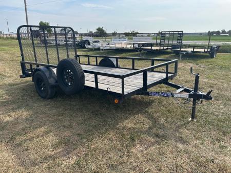 Used 2024 Load 77x12 Single Axle Utility w/ 4' Ramp Gate & Spare Tire