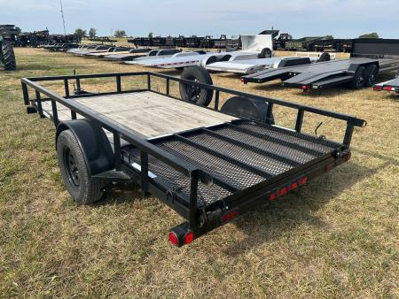Used 2024 Load 77x12 Single Axle Utility w/ 4' Ramp Gate & Spare Tire