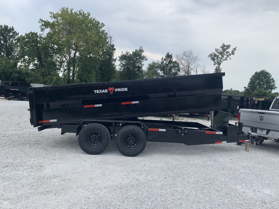 New 2026 Texas Pride Trailers 7x16x3 TA, 16K Axles Dump Trailer