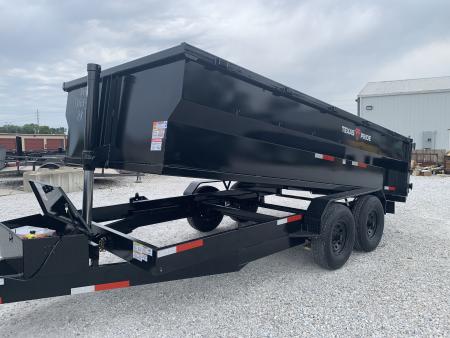 New 2026 Texas Pride Trailers 7x16x3 TA, 16K Axles Dump Trailer
