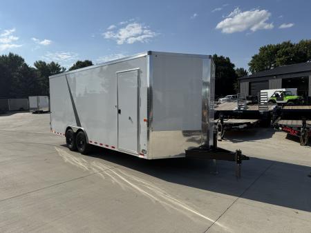 New NEW 2027 AERO 8.5x20 +2’V, 2-7000lb axles= 14K 7’ TALL, 3/8 WOOD Interior, QUALITY Enclosed Car Hauler Trailer