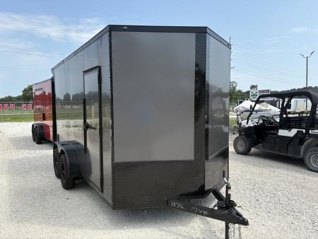 New 2026 Steel Pines Cargo 7x14 TA, 7' interior height, 3.5k axles, .080 polycore, rear spoiler with lights Cargo / Enclosed Trailer