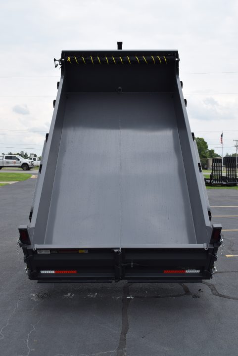 New GRIFFIN 7x14 14K DUMP TRAILER w/ TELESCOPING CYLINDER GREY