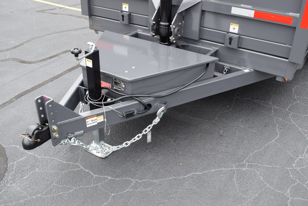 New GRIFFIN 7x14 14K DUMP TRAILER w/ TELESCOPING CYLINDER GREY