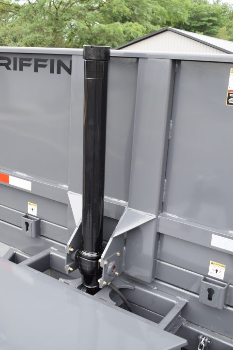 New GRIFFIN 7x14 14K DUMP TRAILER w/ TELESCOPING CYLINDER GREY
