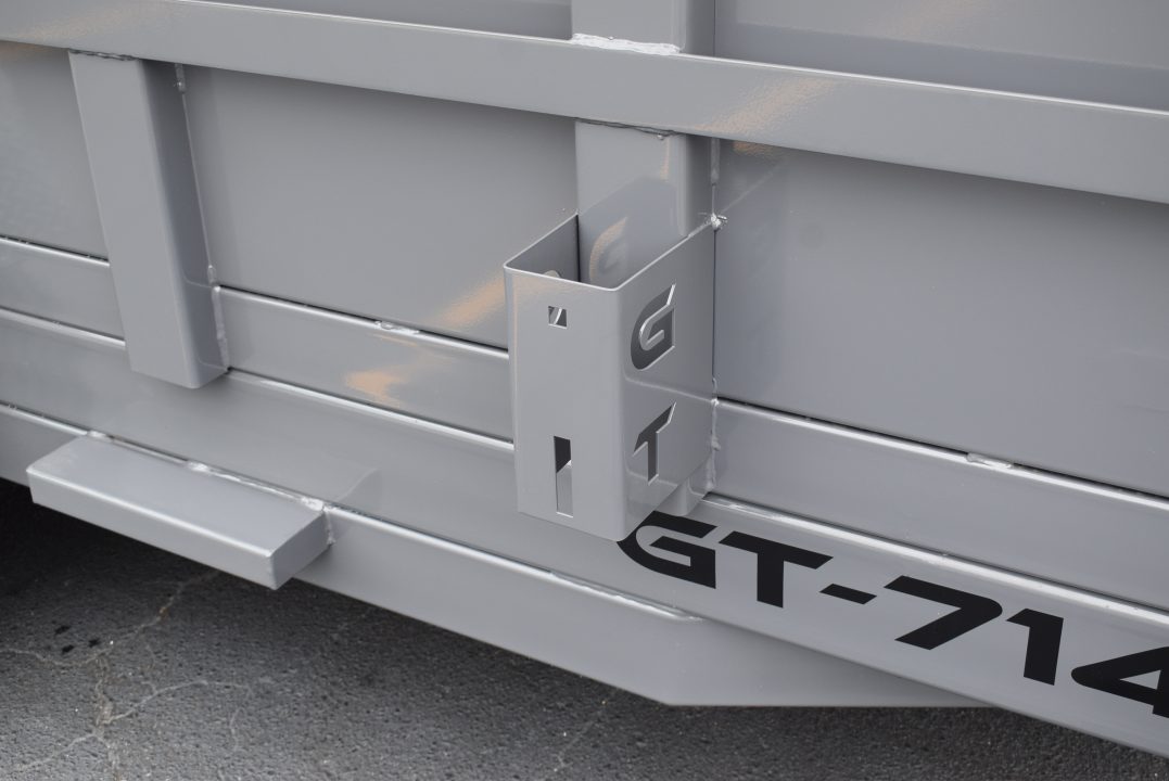 New GRIFFIN 7x14 14K DUMP TRAILER w/ TELESCOPING CYLINDER GREY