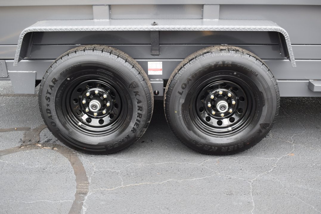 New GRIFFIN 7x14 14K DUMP TRAILER w/ TELESCOPING CYLINDER GREY