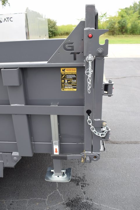 New GRIFFIN 7x14 14K DUMP TRAILER w/ TELESCOPING CYLINDER GREY