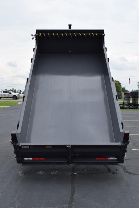 New GRIFFIN 7x14 14K DUMP TRAILER w/ TELESCOPING CYLINDER GREY